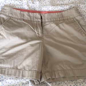 J. Crew broken in chino shorts